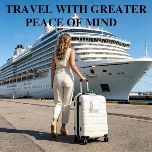 8Pcs Cruise Luggage Tag Holder for P&O with Zip Seal and Steel Loops — view 5