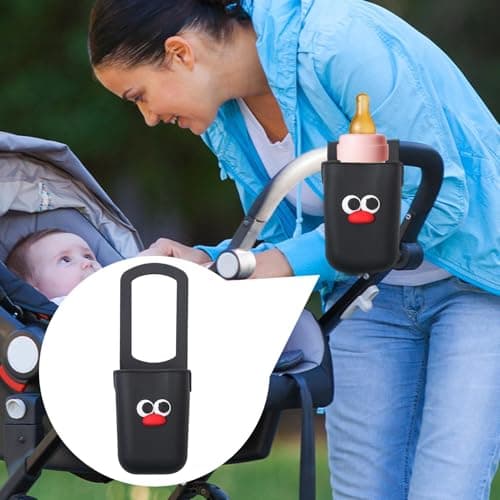 Stroller Cup Holder Spill-Proof Non-Slip Portable Beverage Phone Key — view 3