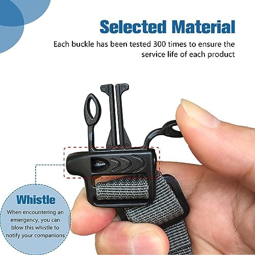 Azwood Adjustable Backpack Chest Strap, 2 Pair Non-Slip Chest Belts with Quick Release Hiking All-Purpose Webbing Nylon with Buckle - Backpack Sternum Straps for Travel Climbing School Bag School Bag — view 5