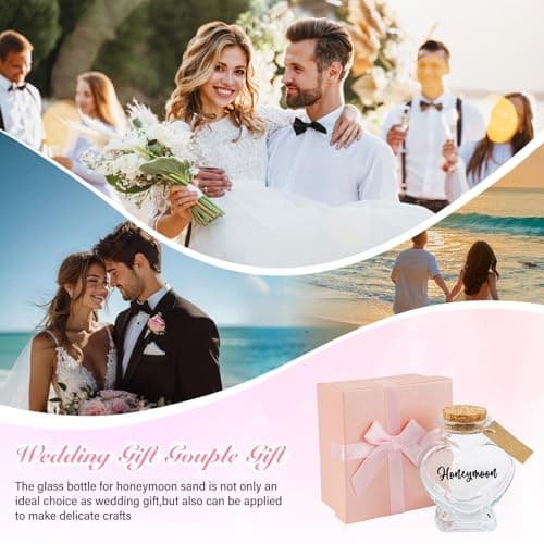 Honeymoon Sand Keepsake Jar Set with Mr and Mrs Luggage Tags — view 6