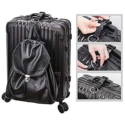 Clysburtuony 2 pcs Luggage Straps with Ring Hooks and Buckle Premium Accessory Connecting for Travel Bag Closure Luggage Accessories (Bag Hook) — view 4