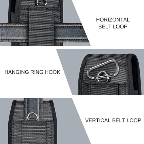 ykooe Mobile Pouch Phone Holster for iPhone 17Air 17 16 15 14 13 12 11 Pro Max XS Max XR 8 7 6 Plus, Samsung Galaxy, Google Pixel, (XL) — view 3