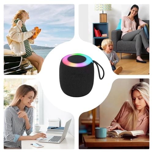Portable Wireless Speaker - Mini Rgb bluetoth, Compact Loud Outdoor Audio Device, Travel Speakers | Suitable for Home Camping Picnic Beach Adventures Parties Music Streaming Entertainment Sesions — view 5