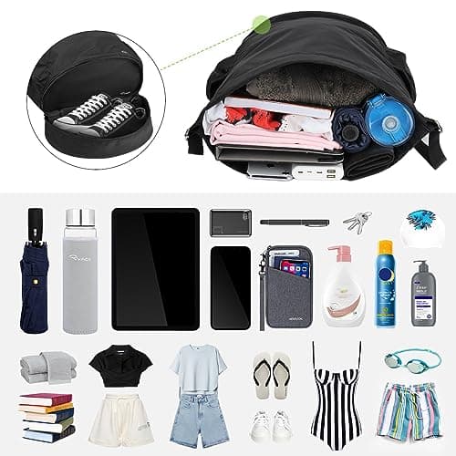 RYACO Drawstring Backpack Sports Gym Bag, Water Resistant String Sackpack Large Size with Zipper and Water Bottle Mesh Pockets for Gym Shopping Sport Yoga School Swimming Beach — view 5