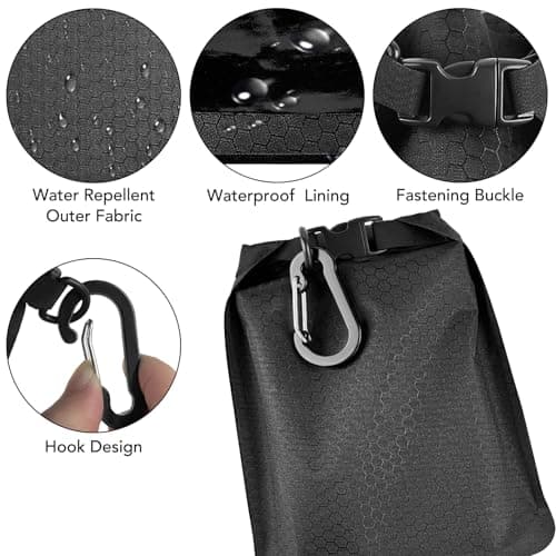 Uliya Travel Soap Bag Waterproof Leakproof Soap Dishes Case Box (Black) — view 5