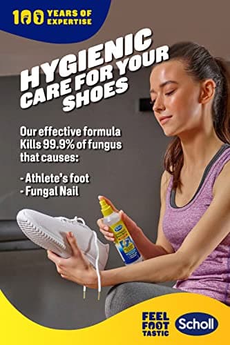 Scholl Shoe Spray Antifungal Disinfectant, 250ml - Kills 99.9% of Fungal Nail & Athlete's Foot Causing Fungi, & Odour Causing Bacteria, Pack of 1 — view 2