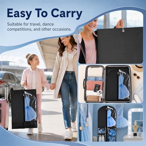 Dance Costume Bag for Kids, Dress Covers Garment Bags, Kids Garment Bags — view 5