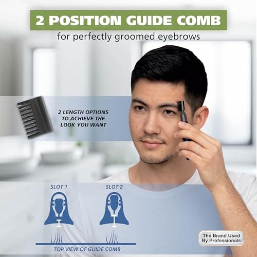 Wahl Micro Groomsman Personal Pen Trimmer & Detailer for Hygienic Grooming with Rinseable, Interchangeable Heads for Eyebrows, Neckline, Nose, Ears, & Other Detailing - 05640-600 — view 2