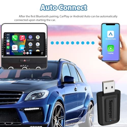 sunweyer Wireless CarPlay Adapter UK, Mini USB, Auto-Connect — view 6