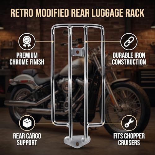 Rear Luggage Rack, Aramox 2 Color motorbike Motorcycle driver Seat Rear Luggage Rack bracket Support Shelf Metal + Electrodeposit For XL883/1200 Black & — view 2