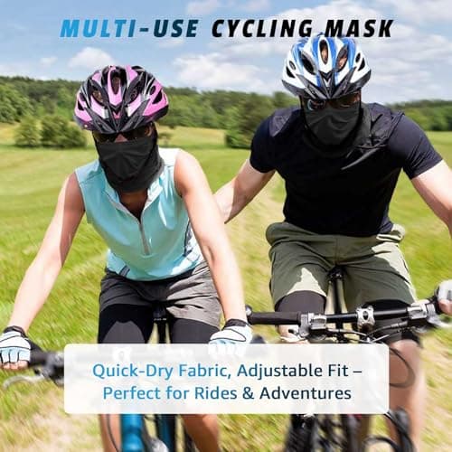 Awumbuk Men's 4-Pack Windproof Neck Gaiter | Breathable Multifunctional Snood for Hiking, Cycling & Running | All-Weather Lightweight Face Cover, Sports Scarf for Outdoor Adventures — view 5