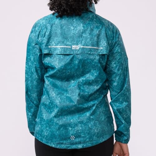 Mac in a Sac Origin II Waterproof Packable Jacket Unisex, M, Teal Etch — view 3