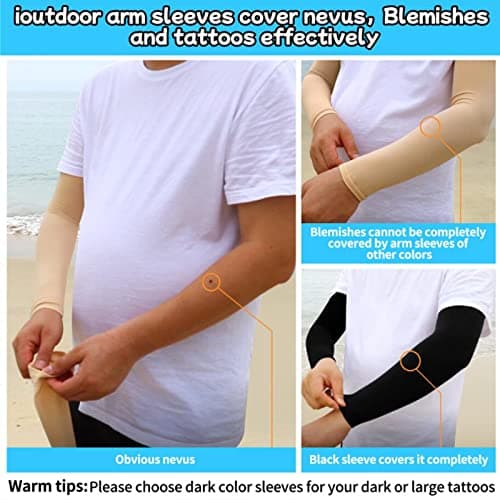 ioutdoor Arm Sleeves UV Protection Sleeves Arm Warmers (Yellow,1 Pair) — view 5