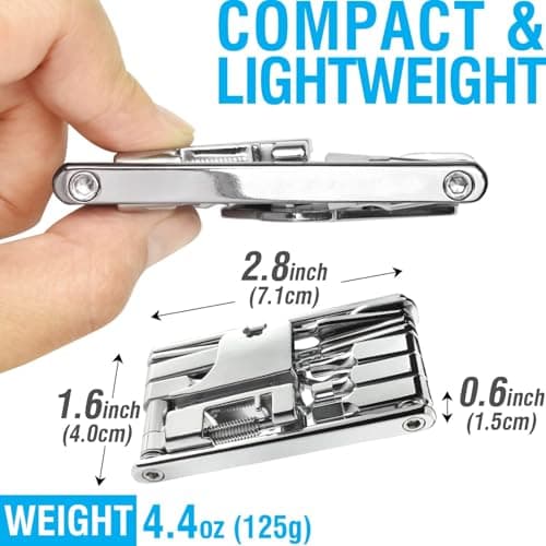 COYOTE MT 20 in 1 Bike Multitool - Compact and Lightweight Bicycle Repair Kit for Road and Mountain Bikes - Saddlebag and Pocket Friendly - Includes Pouch - Cyclist Gift — view 4