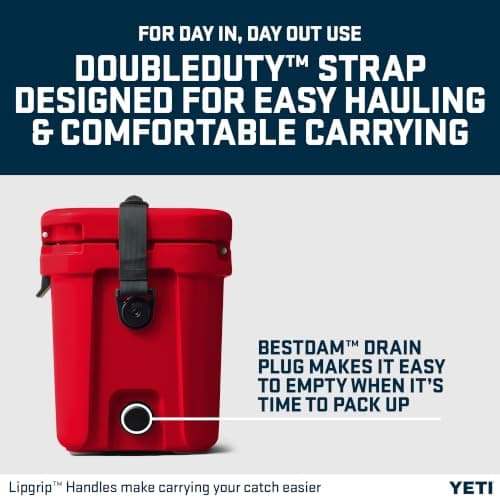 YETI Roadie 15 Small Cool Box, Rescue Red — view 5