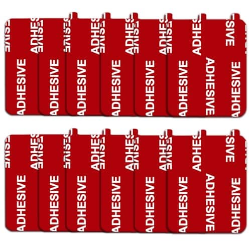 12 Pack 1.96 in x 1.57 in "(40*50mm) Very High Bond Sticky Adhesive Replacement,Double Sided Pads Gule for Dashboard Windshield Suction Cup Phone Holder Car DVR Home Suction Hooks GPS Navigation