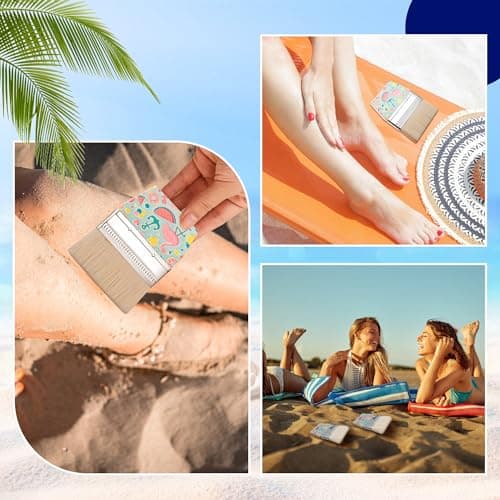 Yuecda Sand Beach Cleaning Brush Body Skin Feet Sand Remover for Beach Volleyball Sandboxes Beach Events Water Activities Sand Occasion — view 5