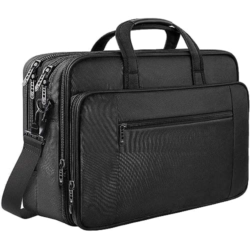 Mancro Laptop Bag 17 Inch, Large Laptop Messenger Shoulder Handbag for Men