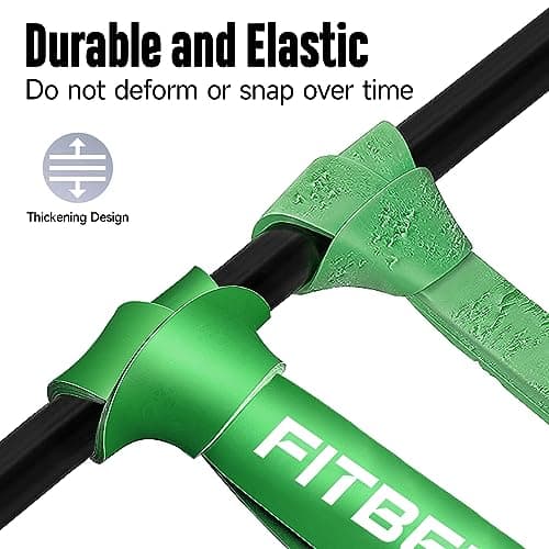 FitBeast Pull Up Band, 50-125LBS Resistance Band Pull Up for Calisthenics, CrossFit, Powerlifting, Stretch Mobility, Pull Up Assistance Band, Green — view 3