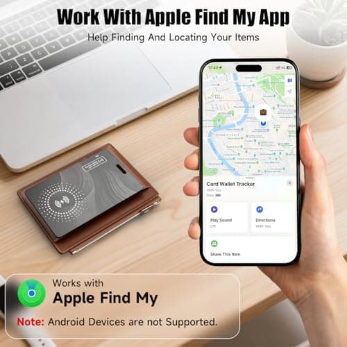 [Apple MFi Certified] Wallet Tracker Card with Apple Find My, iOS Only — view 2