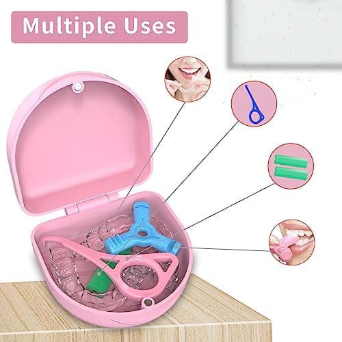 ARGOMAX Pink Magnetic Retainer Case and Denture Box for Aligners — view 6