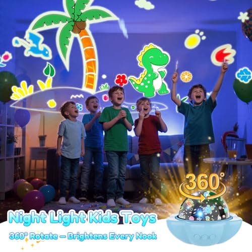 Dinosaur Toys for Boys,Dinosaur Kids Toys Night Light Kids age 3 4 5 6 Year Old Boy Girl Toddler Gifts for Christmas & Birthday Decoration Star Projector for Bedroom Gifts for 3-7 Year Old Boys Girls — view 4