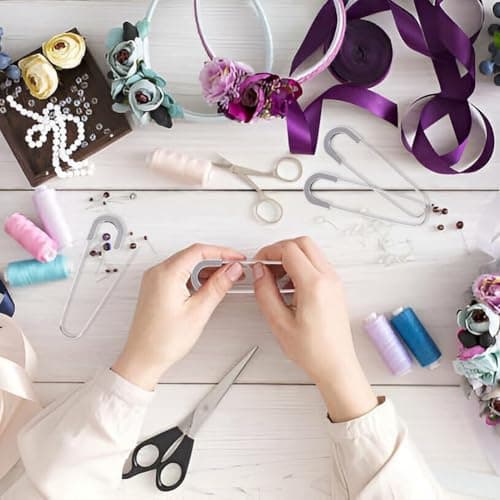 Erpmlyo Giant Safety Pins 3 Inch - 20 PCS Coilless Pins for Craft Projects — view 5