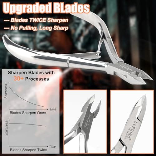 LePinko 4 Packs Upgraded Cuticle Trimmer kit, 5mm Jaw — view 3
