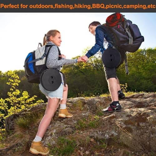 Fishboy - Upgraded Collapsible Folding Stool, Maximum Weight 400lbs, Lightweight Yet Sturdy, Portable, Retractable, Foldable, Telescoping, Collapsible, for Camping, for Adults, Outdoor Fishing — view 2