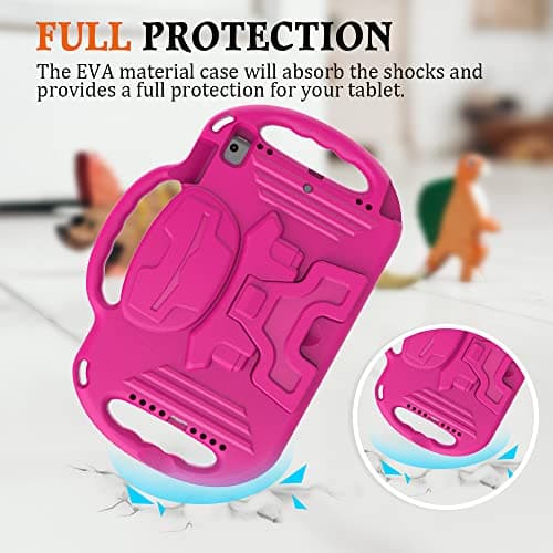 Surom Case for iPad 9th 8th 7th Gen 2021/2020/2019 10.2 Inch, Rose Pink — view 3