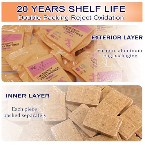 Emergency Survival Food, High Energy Biscuits, Peanut Flavor, 12 Packs — view 3
