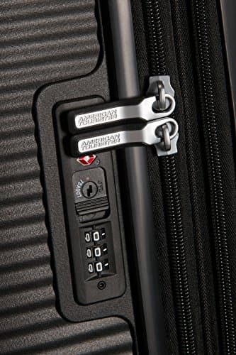 American Tourister Soundbox - Hard Shell Suitcase 77 cm Large - Trolley Suitcase with 4 Wheels, TSA Lock, Expandable & Light - 97/110 L - Black (Bass Black) — view 5