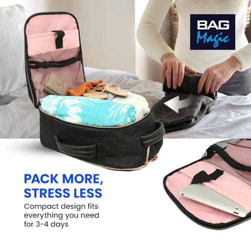 Bordlite 2-in-1 Backpack + Holdall on Wheels 50x38x25cm - 47L, Overhead Cabin Bag for British Airways, Jet2 & More – Travel Rucksack with Straps, Trolley Handle & Lightweight Holdall Design — view 6