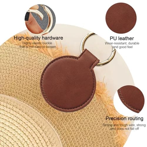 Nurhore Hat Clip for Bag, Strong Magnetic Hat Clip for Travel Handbag Backpack, Luggage, Wide Brim Hat Womens Travel Accessory — view 4