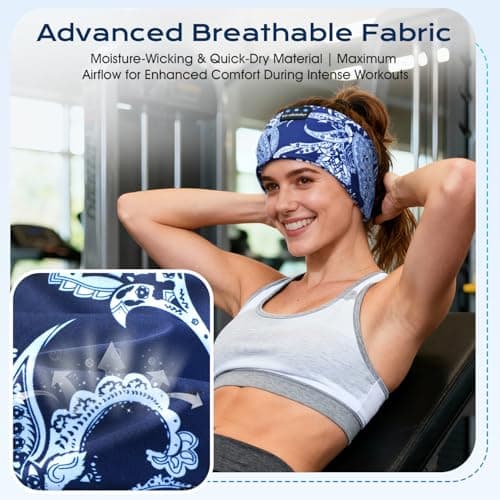 LC-dolida Sleep Headphones Headband with HiFi Speakers for Travel & Yoga — view 5