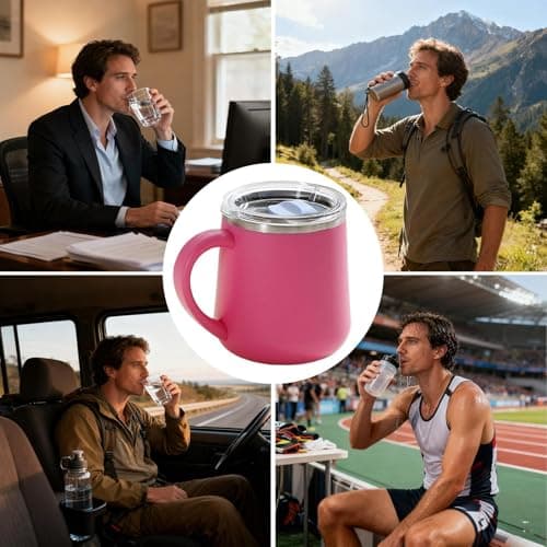 Travel Coffee Cup 450ml Leakproof Reusable Tumbler — view 4
