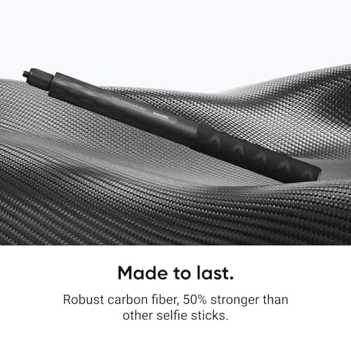 Insta360 Action Invisible Selfie Stick, 1-Meter Carbon Fiber Invisible Pole, Compatible with Insta360 Ace, Ace Pro, Ace Pro 2, GO 3, GO 3S, GO Ultra, ONE X2, X3, X4, X5 Action Cameras, Black — view 3