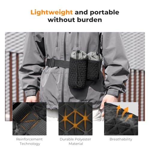 K&F CONCEPT Camera Lens Case, Drawstring Lense Pouch for DSLR SLR, 4 Pack — view 3