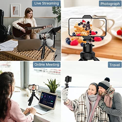 Phone Tripod, RealPlus Flexible Mini Tripod for iPhone Android Phones Small Camera with Carrying Bag-Gift for Women & Men — view 6