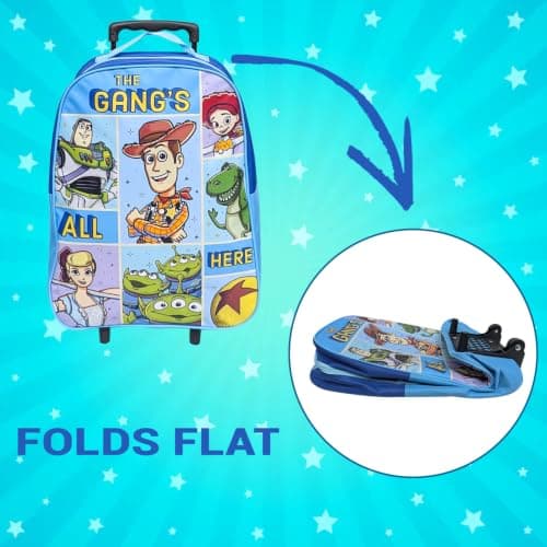 Disney Toy Story Kids Cabin Bag Suitcase for Boys - Lightweight with Wheels & Telescopic Handle - Ideal for Short Breaks, Holidays, Sleepovers, School Trips (Toy Story) — view 5