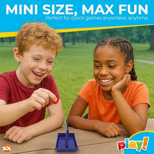 SOL 1pk Mini Travel Match 4 Game - Multi Game Pocket Board — view 5
