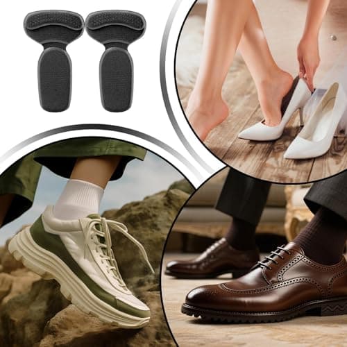 Shoe Heel Protectors - 12-Pack Heel Inserts Anti-Slip Guards, Durable Sneaker Shoes Grips | Footwear Accessories for Women Men Wedding Outdoor Party Office Dancing Travel Walking Comfort Safety Appli — view 5