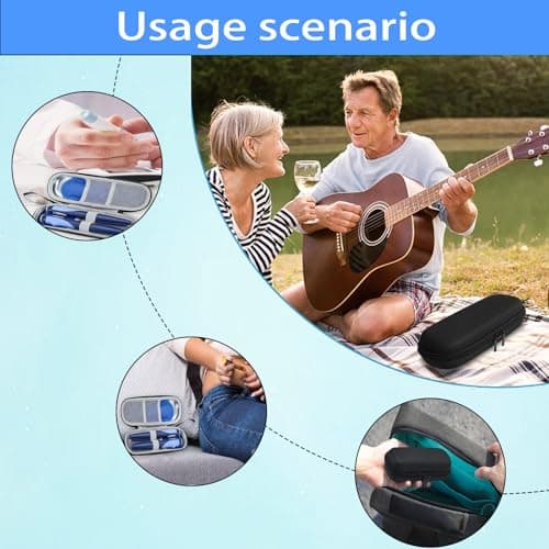 3 Pcs Set Insulin Cooler Travel Case, with 2 Caseinsulin Pen Case Insulin Cooler Ice Packs, Portable Insulin Travail Case, Insulin Cooling Case Insulated Organizer for Insulin Pens (Black) — view 6