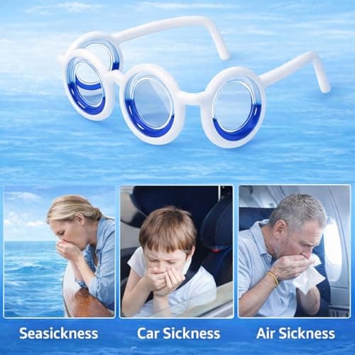 FWYDRJZC Motion Sickness Glasses for Travel – Anti Nausea Dizziness Relief Eyewear for Car, Boat & Air, Portable Glasses for Adults & Kids — view 5