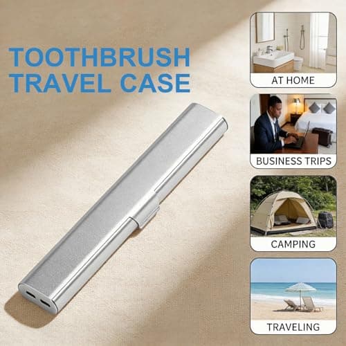 TRKRVAK Aluminum Toothbrush Travel Case — view 6