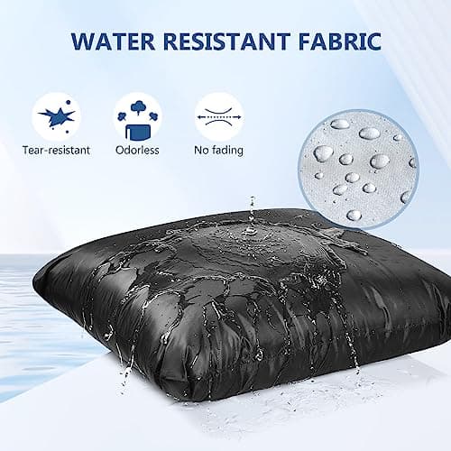 OTraki 2 Packs Wet Bags, Waterproof Wet Dry Bag Travel Laundry Bag Nappy Wet Bag with Handle Storage Bag for Gym Workout Yoga Beach Pool (20 x 24 inch) — view 2