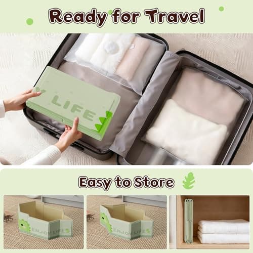 Xynzanic Foldable Baby Bath, Collapsible Baby Bathtub 3M-8Y, Portable Travel Baby Bath Tub with Non-Slip Base, Pop Up Folding Newborn Toddler Shower Tub, Space Saving, Dinosaur — view 6