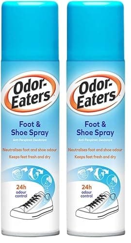 Odor-Eaters Foot and Shoe Anti-Perspirant Spray, 150ml (Pack of 2)