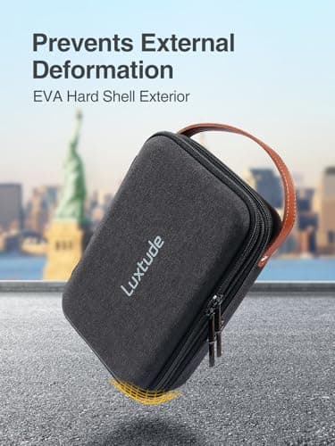 Luxtude Hair Trimmer Bag for Travel, EVA Haircut Barber Supplies Organiser Bags, Trimmer Storage Holder for Choice/Hatteker/Oneisal/Andis Grooming (Case Only) — view 5