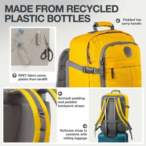 CabinMax Ryanair Cabin Bags 55 X 40 X 20 Travel Backpack Cabin Bag 55x40x20 — view 5